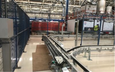 Modifica linea di trasporto (birotaia rovescio) paraurti per inserimento nuovi rami accumulo compreso nuova fornitura carrelli