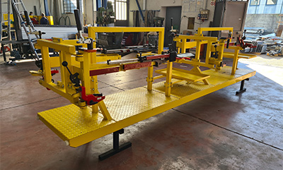 Skid per montaggio porte